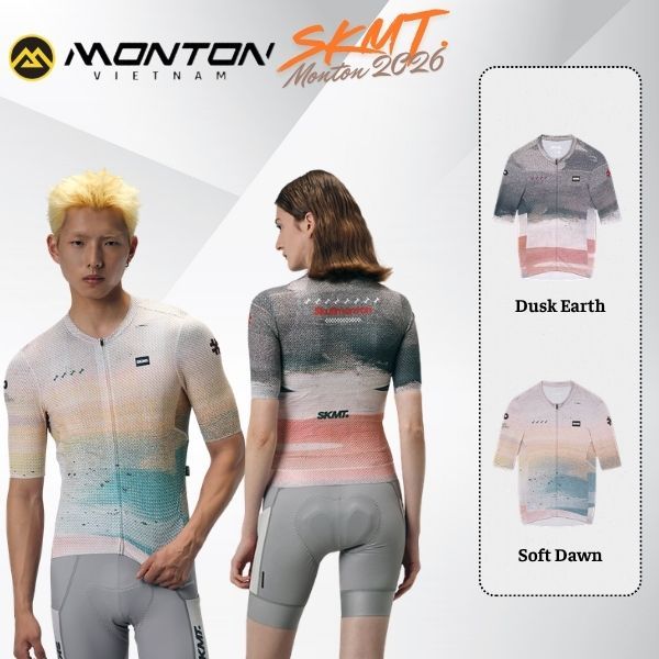 SKMT HORIZON เสื้อเชิ้ตแขนสั้นผู้หญิง SKMT Horizon ผู้ชายและผู้หญิงเสื้อแขนสั้น