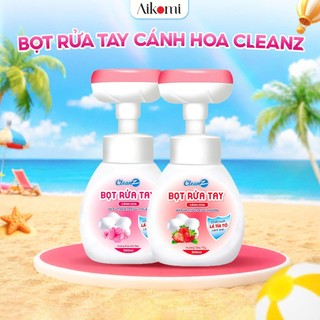 Nước rửa tay dạng bọt CleanZ hình cánh hoa làm sạch, diệt khuẩn, an toàn cho da tay 350ml