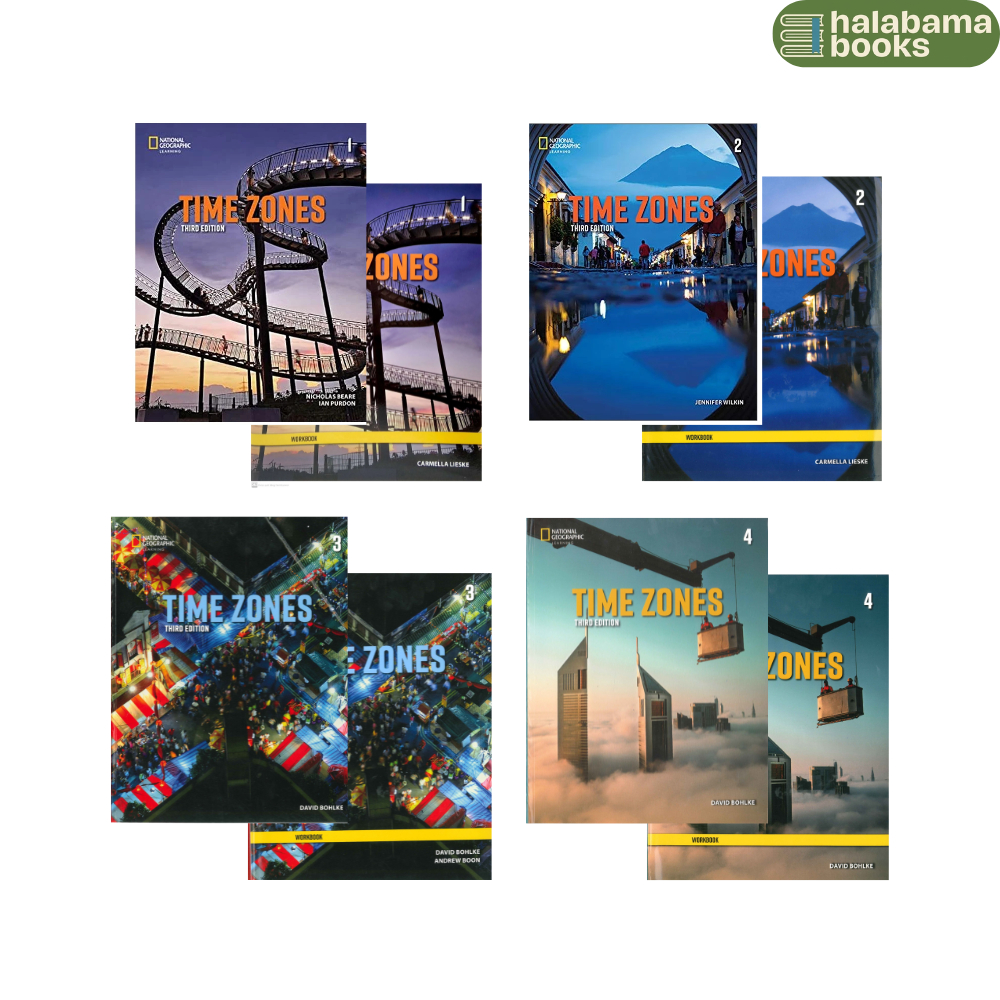 หนังสือ - Time Zones 3rd - Combo 2 เล่ม ระดับ 1,2,3,4 (KHONG CO CODE) - พิมพ์เลเซอร์ พร้อมไฟล์เสียงฟ