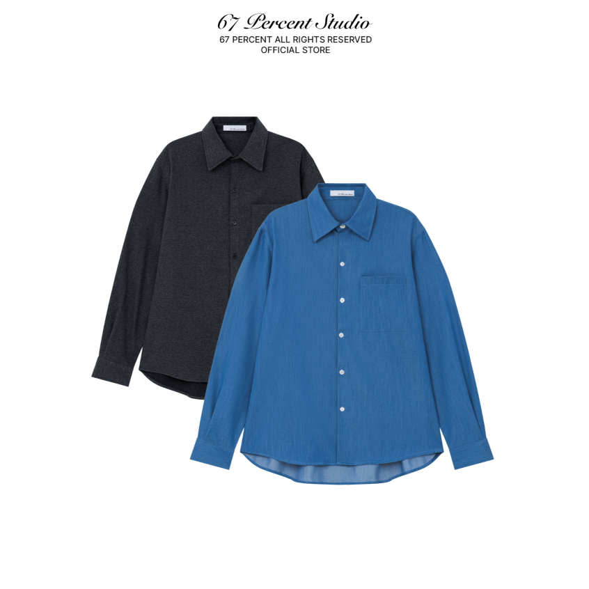 เสื้อแขนยาวพัฟ 67PERCENT/67% - JADE SHIRT