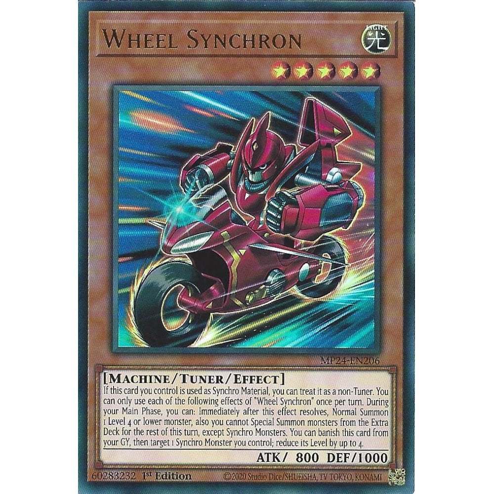 [KW2 Yugioh] [EN-UK] MP24-EN206 การ์ดซิงโครนล้อ : การ์ดหายากมาก : รุ่นที่ 1
