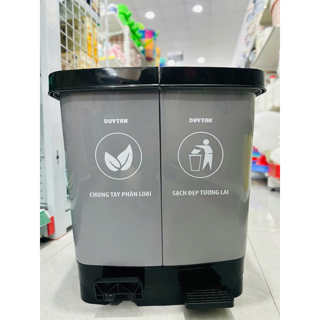 2-COMPARE PEDAL TRASH BIN 40L