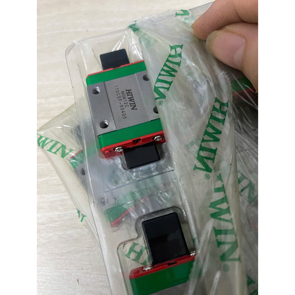 แถบเลื่อน HIWIN MGN12C ของแท้ไต้หวัน (ส่งออกภาษีมูลค่าเพิ่มได้ - ข้อความส่วนตัว)