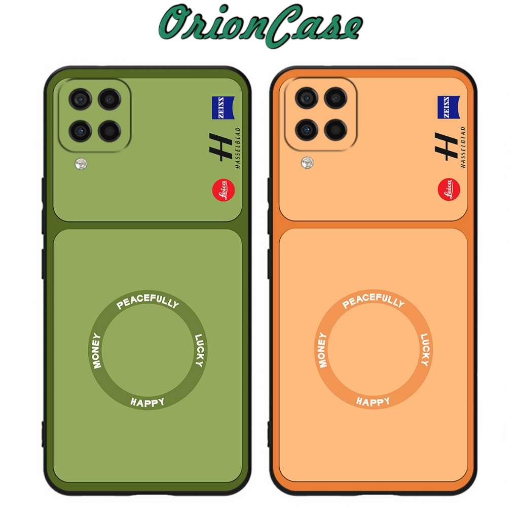 เคส Samsung A12 / M12 / Samsung A22 4G / A22 5G พิมพ์ลายด้านหลัง 2 สีพื้นฐาน เทรนด์มาแรง