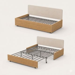 Khung Sofa giường Smartfurni ( không gồm nệm) - Khung thép mạ kẽm chịu lực dùng cho nệm bông ép 3 khúc