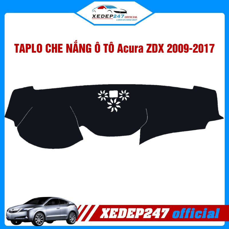 Acura/Acura ZDX 2008-2017 เสื่อแดชบอร์ดรถยนต์, กํามะหยี่ป้องกันแสงแดดป้องกันแสงสะท้อนแบบมาตรฐาน