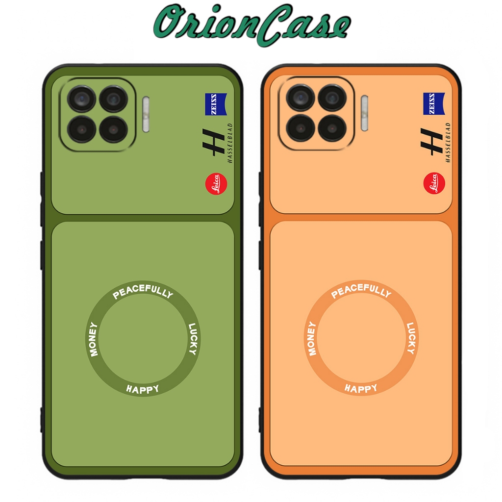 เคส Oppo A73 4G / Oppo A93 4G/5G พิมพ์ลายด้านหลัง 2 สีพื้นฐาน เทรนด์มาแรง
