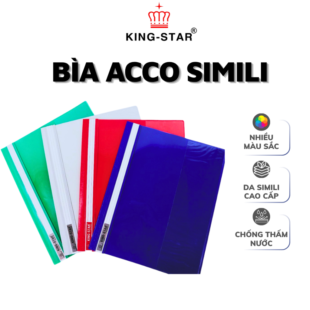 Acom Simili Kingstar Transparent A4 Size Document Clip File Storage Cover