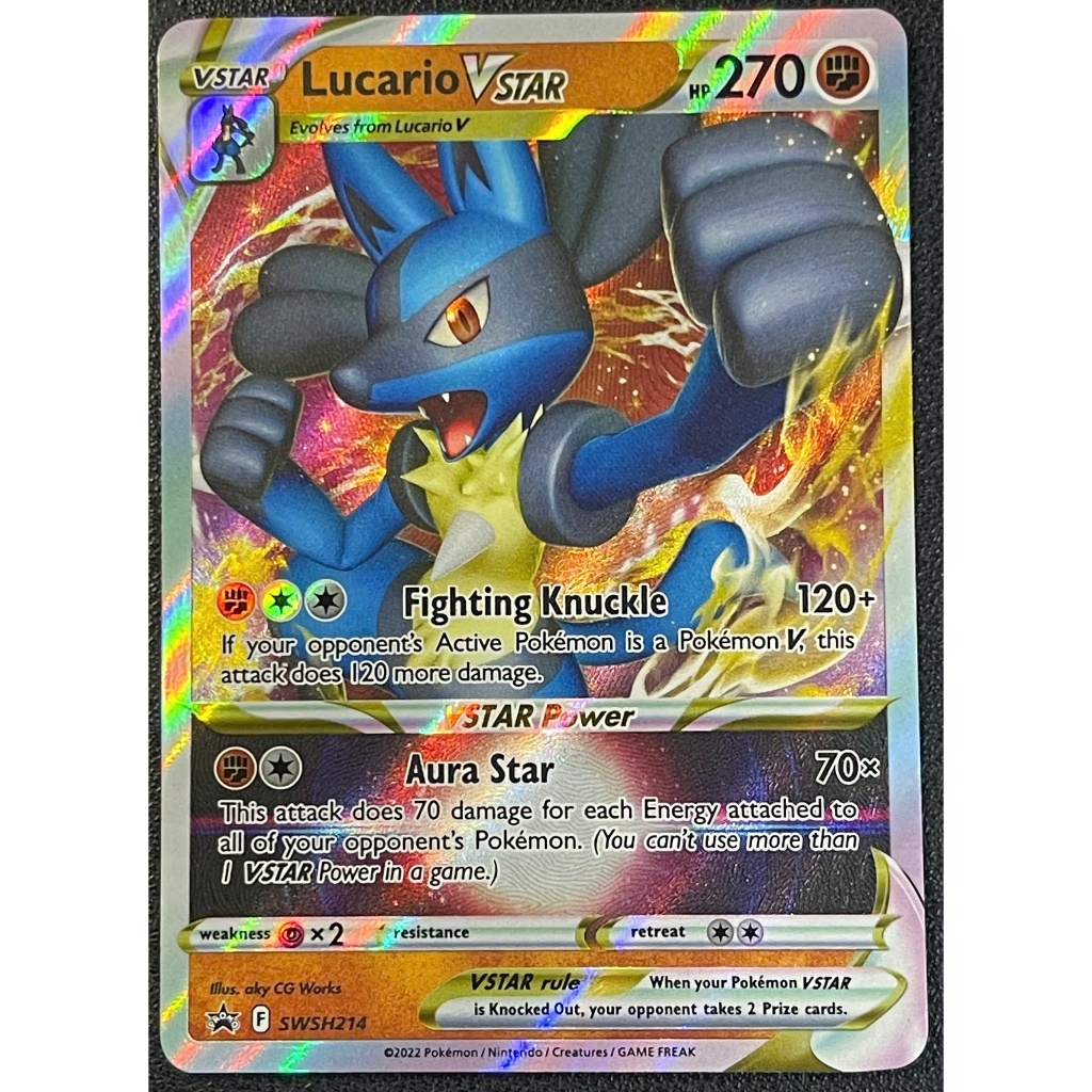 [KW2 Pokemon] [EN] การ์ด Lucario VSTAR - SWSH214 - Ultra Rare
