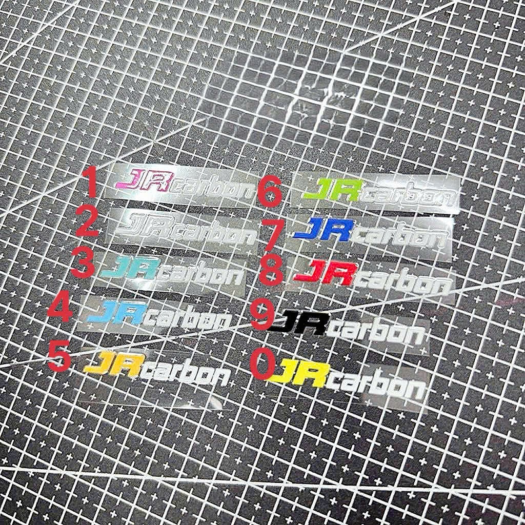 DTF JR Carbon Thailand UV Sticker, สติ๊กเกอร์ตกแต่งหลายตําแหน่งสําหรับรถจักรยานยนต์, หมวก, ฯลฯ