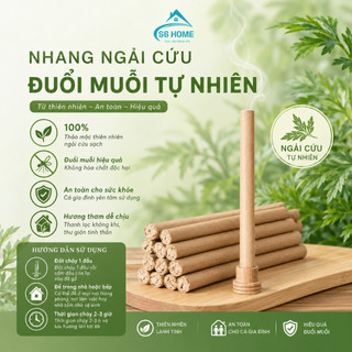 Combo 50 Thanh Nhang Ngải Cứu Thảo Mộc Tự Nhiên – Xông Phòng, Đuổi Muỗi, Thơm Dịu An Toàn Sức khỏe