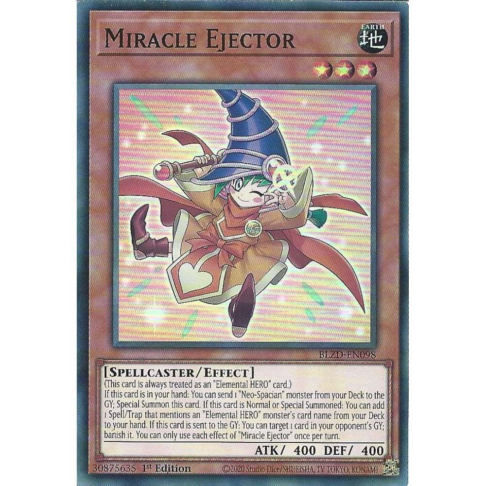 [KW2 Yugioh] [EN-UK] BLZD-EN098 Miracle Ejector : การ์ดหายากมาก : รุ่นที่ 1