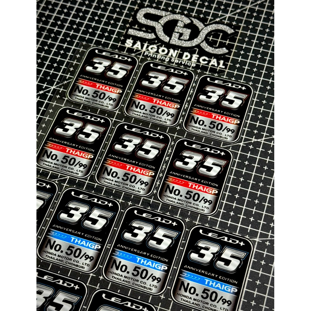 |1ชิ้น/คู่| DTF Sticker Lead+ 35 Anniversary Edition ThaiGp - Special 2026