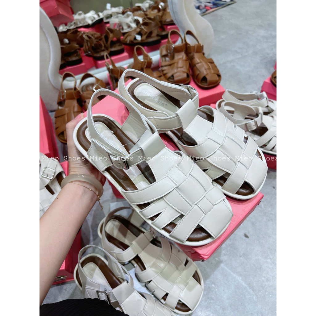 QC รองเท้าแตะถัก Fullbox นําเข้า / รองเท้า Mieo S445 S446
