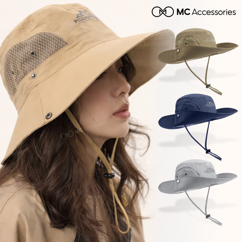 POLONIUMSPORTS JB38 MC STUDIO Camping Bucket Hat Outdoor Wide Brim Sports Form Sunshade Camping Trav