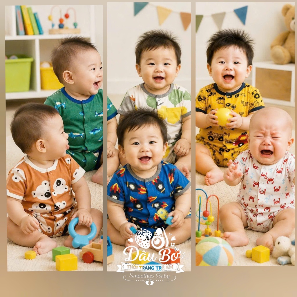 ROMPER - BODY THIVES BUTTON FRONT BEST - 9m, 12m, 18m, 24m ชุดบอดี้สูทต้นขาสําหรับเด็กผู้ชาย - รุ่นท