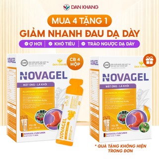Gói uống dung dịch nghệ mật ong giảm đau dạ dày giảm trào ngược dạ dày Novagel Dân Khang