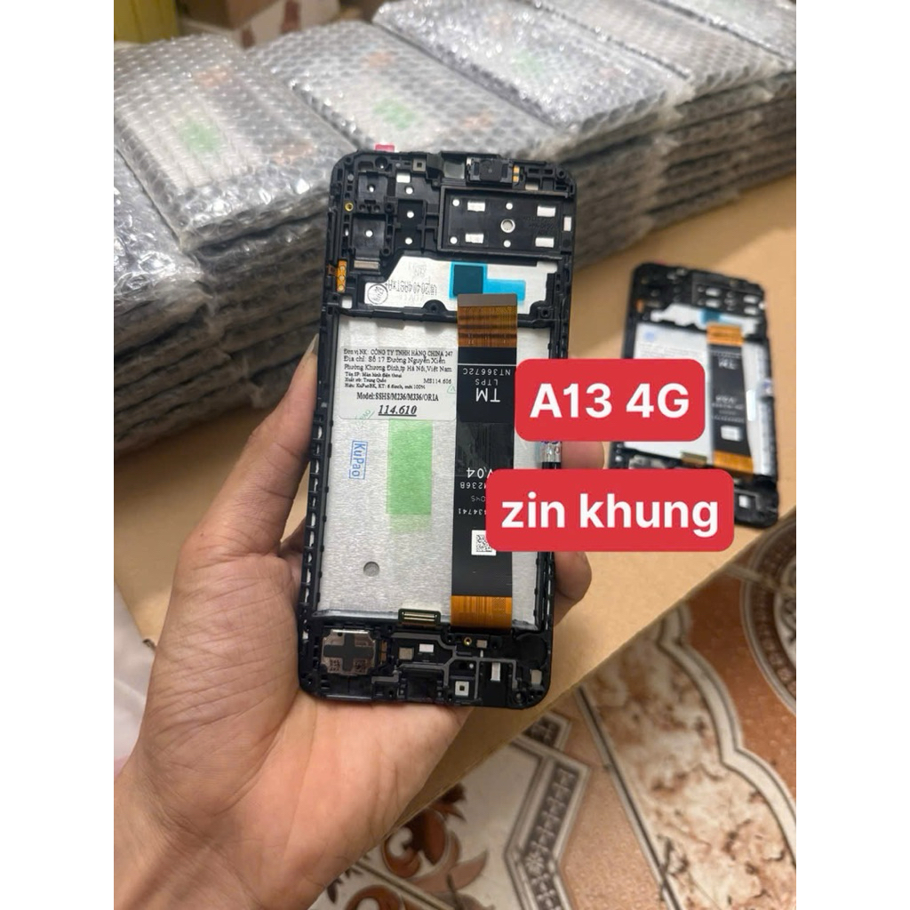 จอ Samsung A13 4G พร้อมเฟรมเดิม