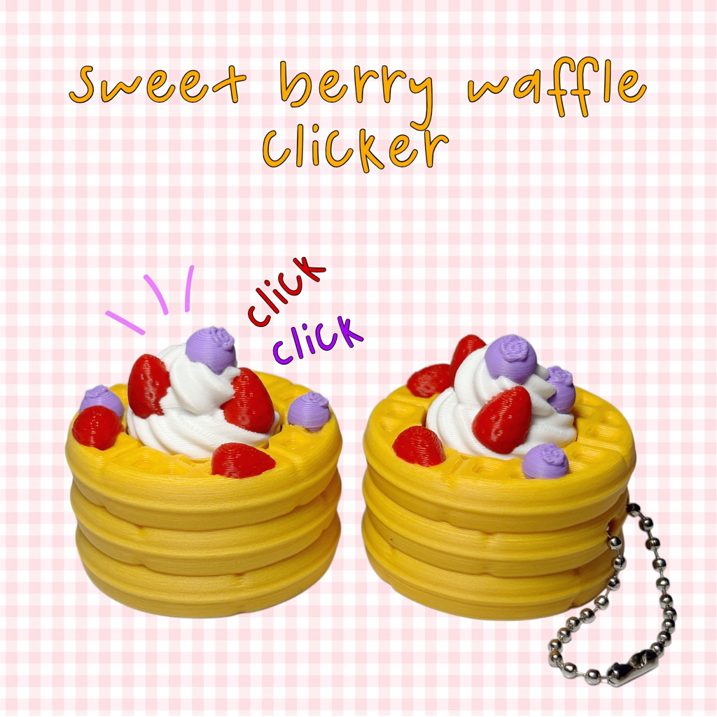 KEYCHAIN/DECOR MODEL WAFFLE FRUIT CLICKER พิมพ์ 3 มิติ