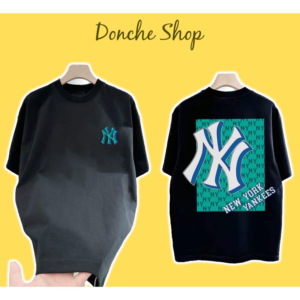 NY LA B เสื้อยืดพิมพ์ลาย Unisex Form สําหรับผู้ชายและผู้หญิงผ้าฝ้ายคุณภาพสูง NY LA เสื้อยืด 581630