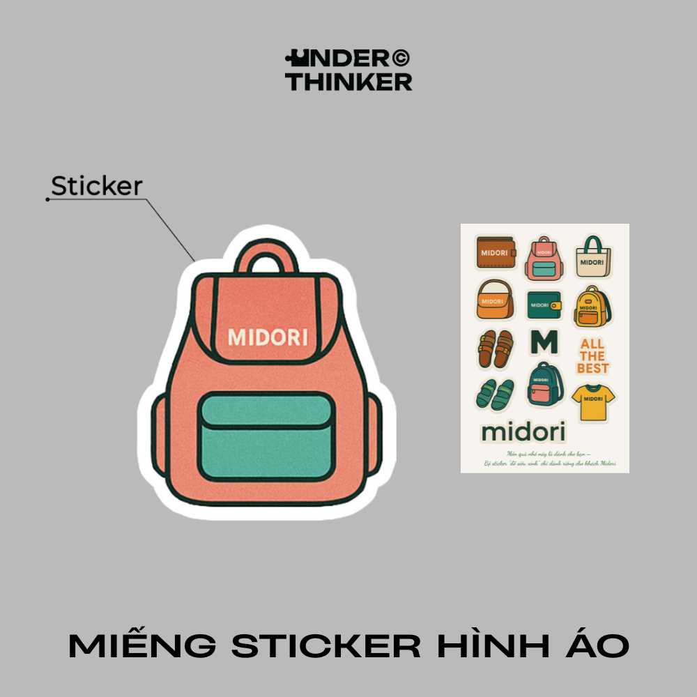 สติกเกอร์สําหรับเป้สะพายหลังกระเป๋าสตางค์กระเป๋าถือเสื้อยืดแบรนด์ตกแต่งสําหรับผู้ชายและผู้หญิง | ผู้คิดใต้