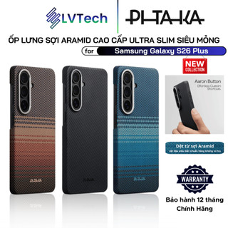 Ốp Lưng Pitaka cho Galaxy S26 Plus, Ultra Slim (Edge Case), Siêu Mỏng, Aaron Button NFC