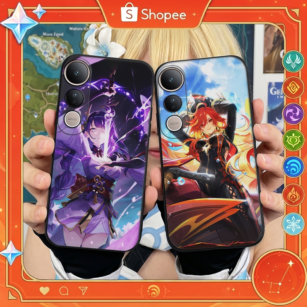 VIVO X100 X200 X300 V23 V25 V27 V29 V30 V40 V50 V60 IQOO 15 Z9 Turbo Pro Genshin Impact Case