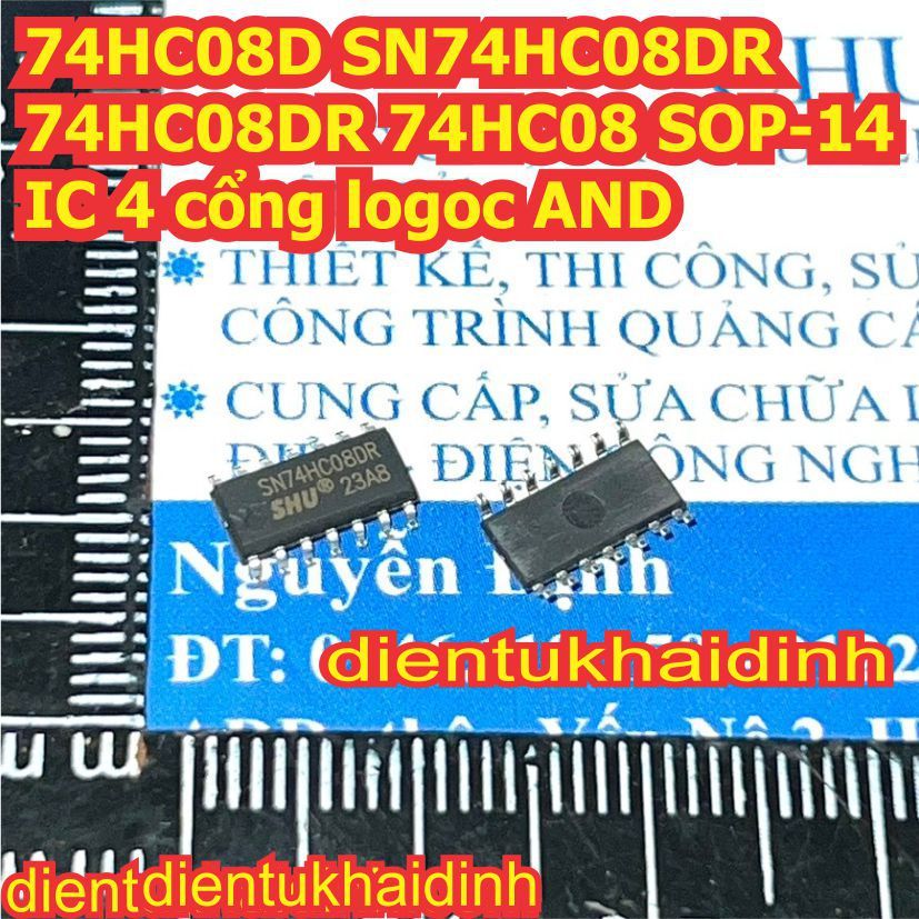 10pcs 74HC08 74HC08D SN74HC08DR 74HC08DR SOP-14 IC 4 พอร์ต logoc และ kde5251
