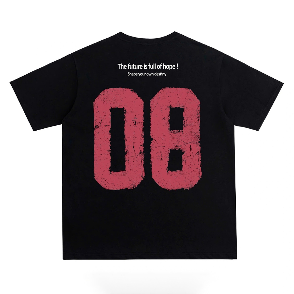 GuTee 08 เสื้อยืดหลวมทําจากผ้าฝ้ายคุณภาพสูง 100% Cool Unisex สําหรับผู้ชายและผู้หญิง - AT32- AT32