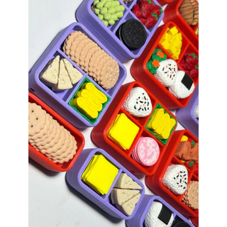 🍱3D PRINTED BENTO MINI CLICKER KEYCHAIN/BOX MODEL - SUPER CUTE DESK TOY 🍱
