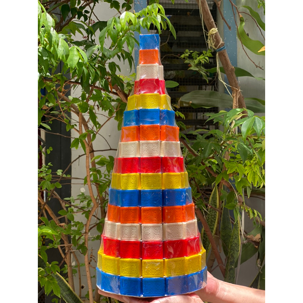 HUE PRINTED CAKE TOWER ใน BUDDHA COLOR สูง 45 ซม.