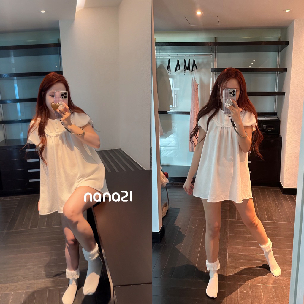 ชุดเดรสเบบี้ดอลล์คอระบาย A5491 Nana21 Nanastore21