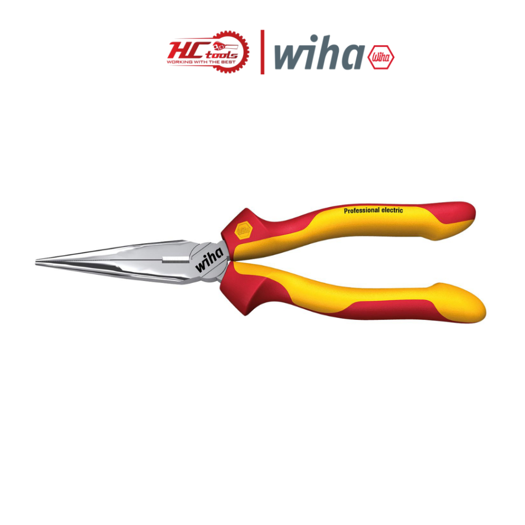 ของแท้ Wiha 26727 คีมปากแหลมหุ้มฉนวน 1000v ยาว 200 มม. | HCTOOLS