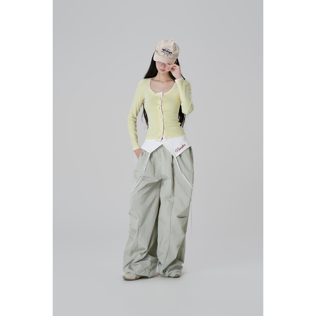กางเกงขากว้างผู้หญิง NARCETICS กระโปรง KAIRO PANTS