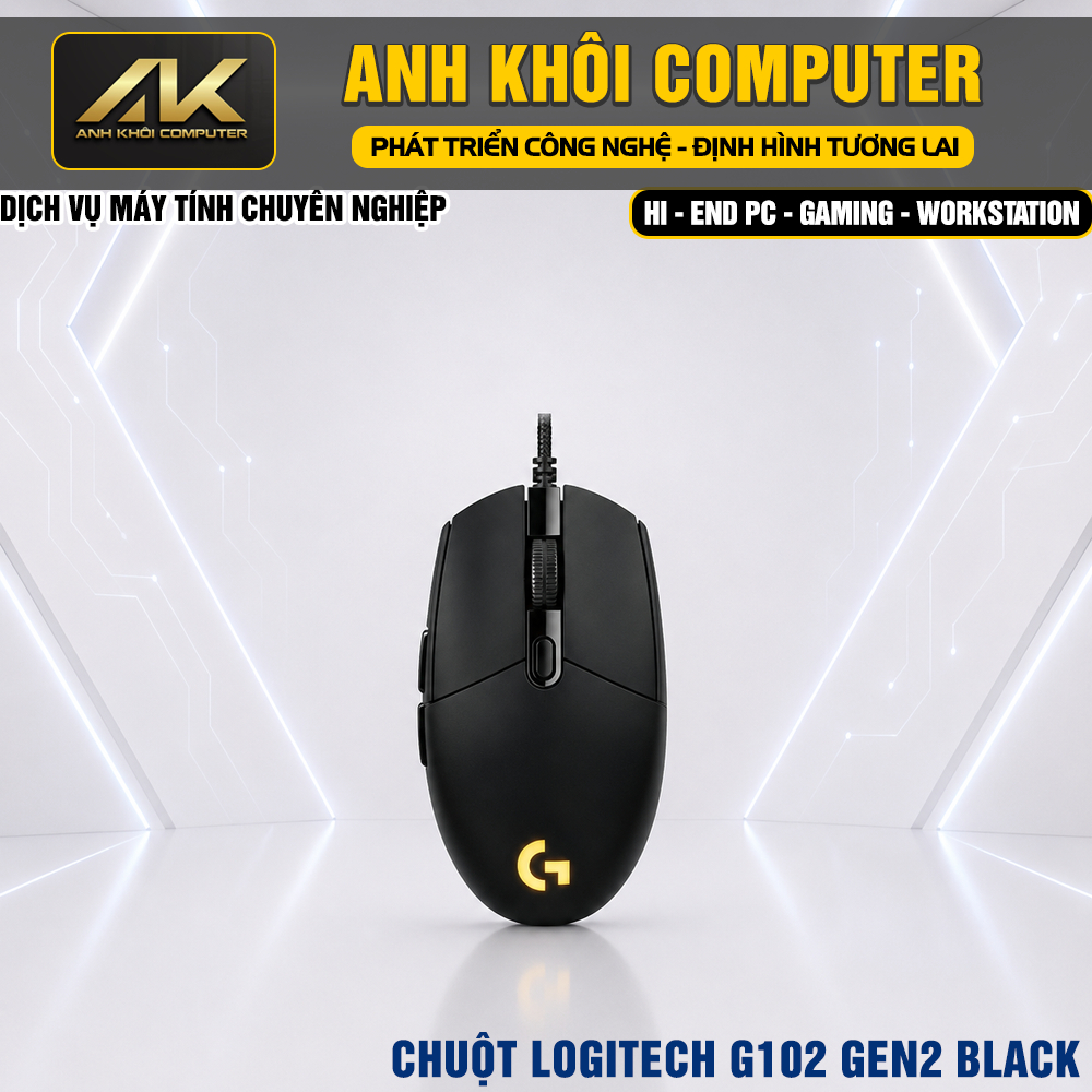 เมาส์ Logitech G102 Lightsync RGB