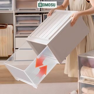 Hộp Ngăn Kéo Đựng Quần Áo, Hộp Đựng Quần Áo, Hộp Phân Loại Quần Áo Gọn Gàng Phong Cách Nhật Bản Q006