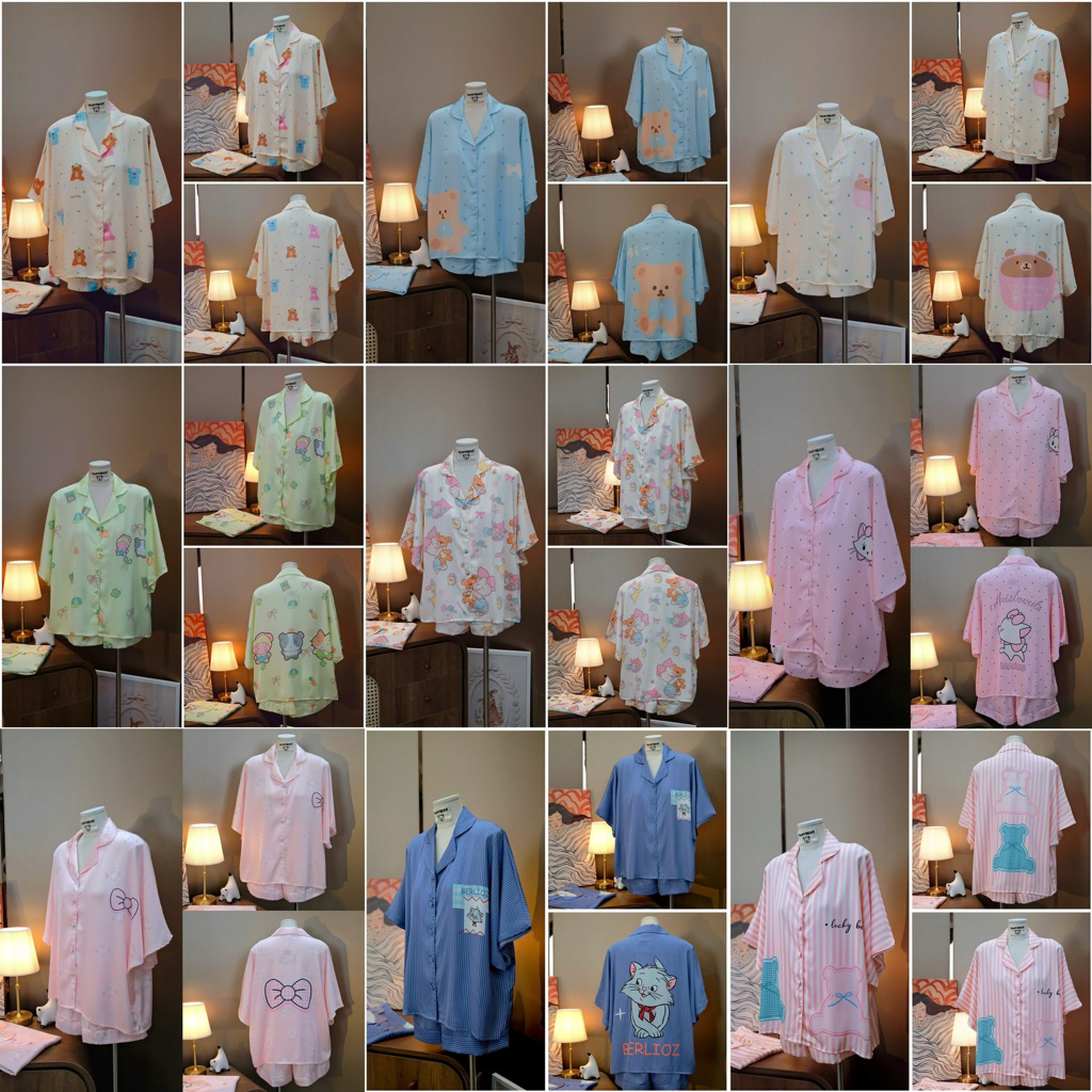 [NEW AVAILABLE] PYJAMA MONYONEAR SHORT SLEEVES CARTOON SHORT PANTS รุ่นใหม่ ‍ ️
