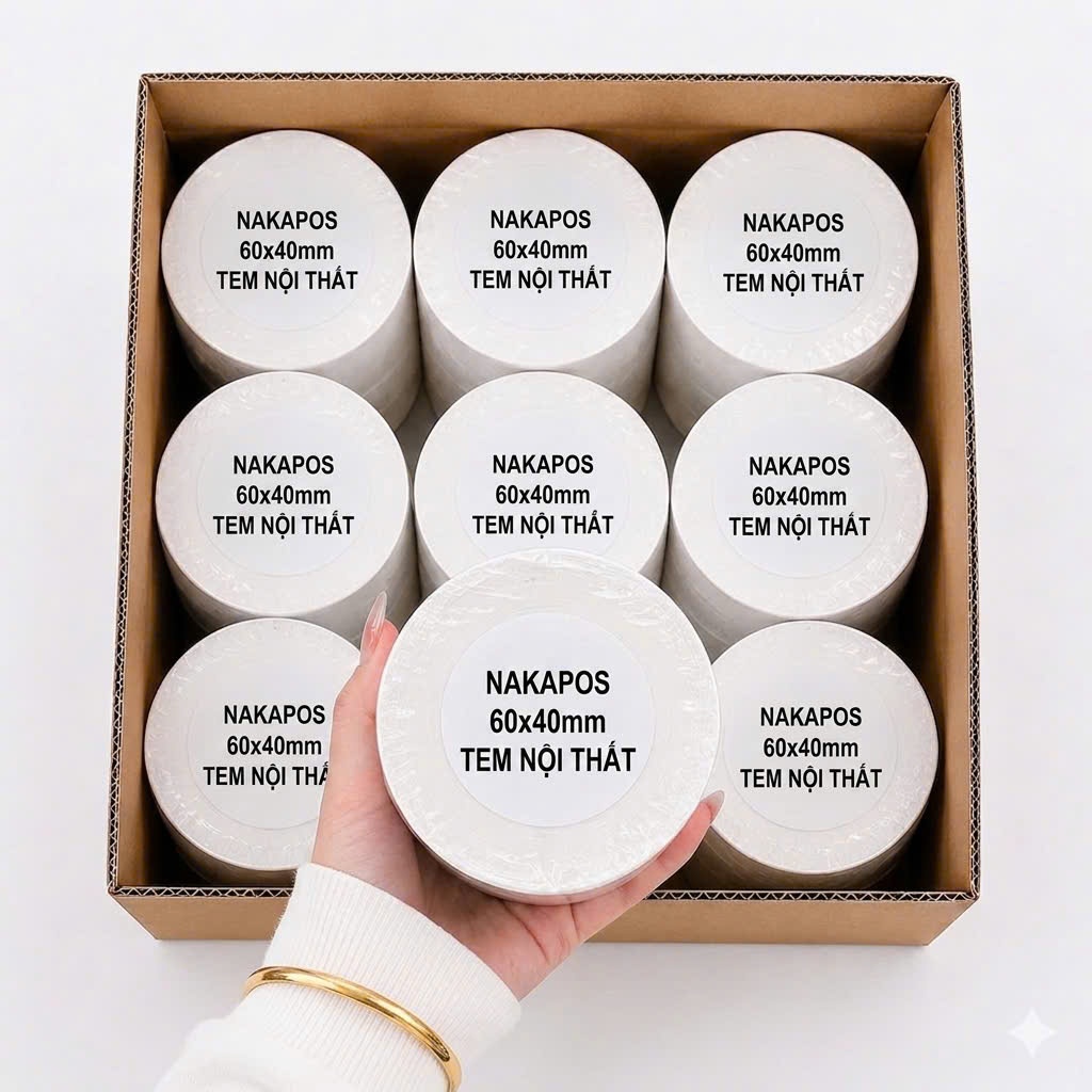 [COMBO 20 ROLLS] แสตมป์บาร์โค้ด 60x40MM แสตมป์ภายใน 40x60 6x4 40*60 60*40 sub-stamping 60*40M สติกเก