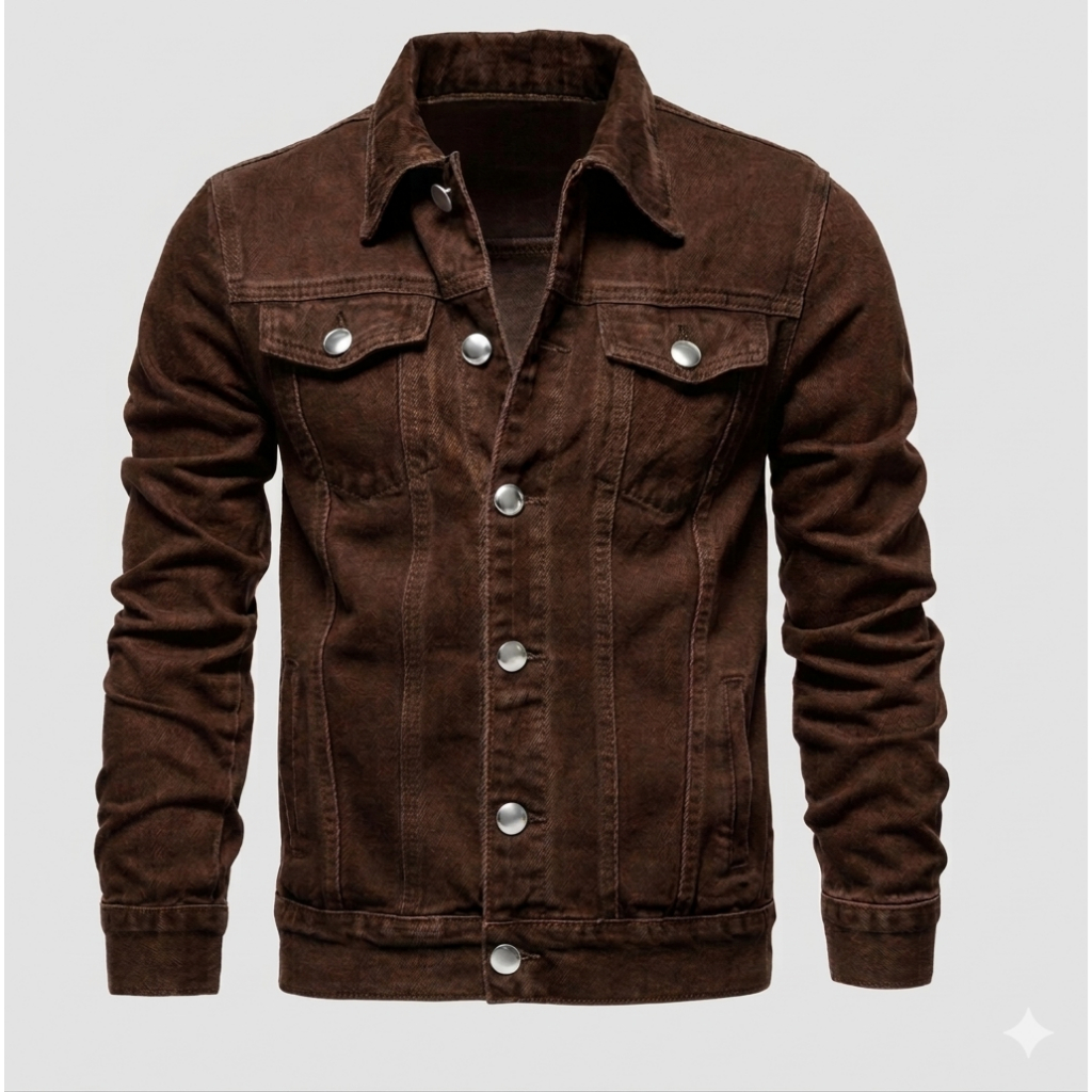Hot Trend Korean Streetwear Oversize Mens Jeans Jacket - Em Xinh Shop