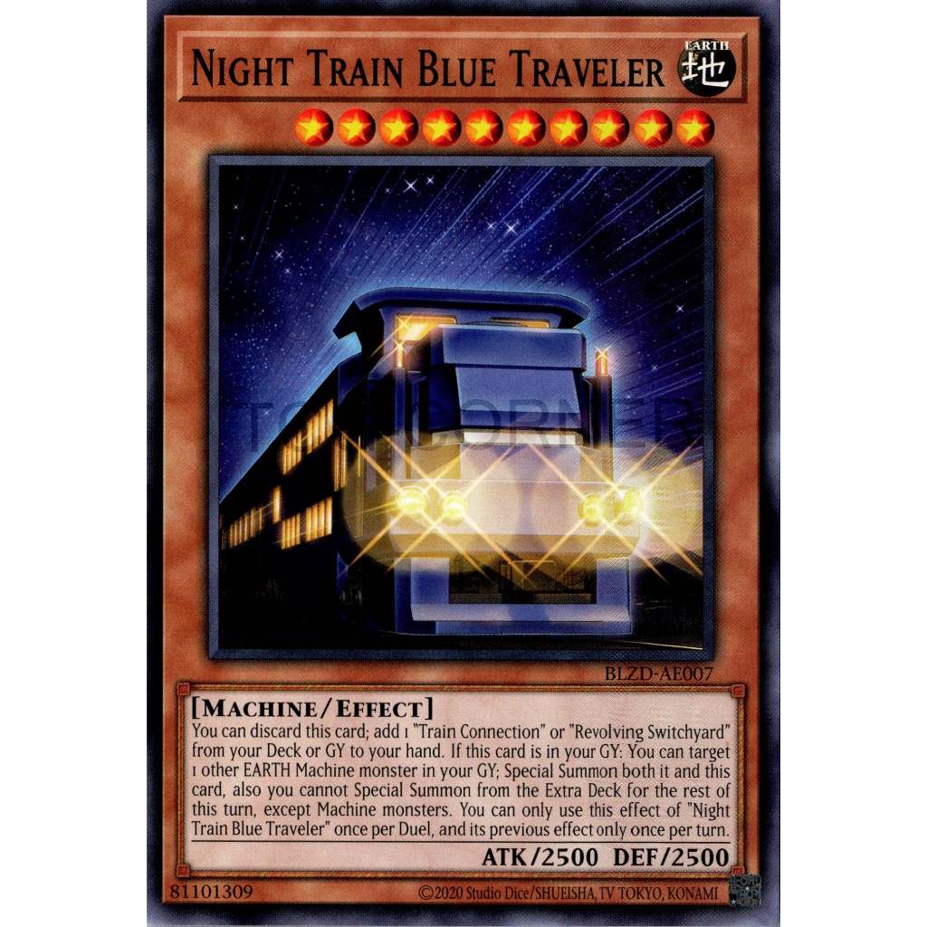 [KW2 Yugioh] [EN-AE] การ์ด BLZD-AE007 Night Train Blue Traveler (N) - ทั่วไป