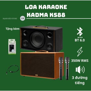 Loa karaoke Kadma KS-88 350w (bass 25cm) - 2.1 kênh, micro UHF - Bảo hành 12 tháng chính hãng