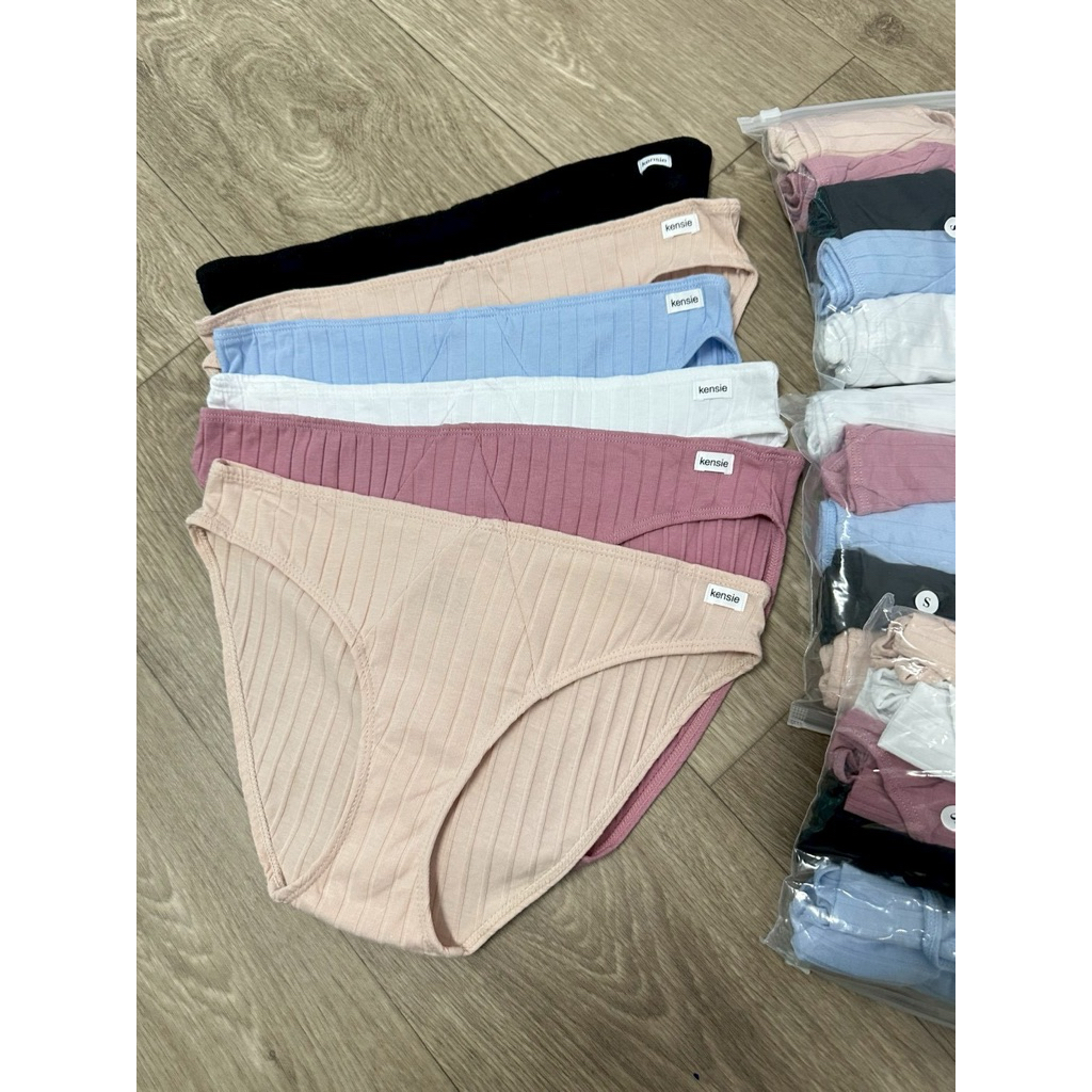 Kensine Panty กางเกงในผ้าคอตตอน+spandex ผ้ายืด นุ่มมม ระบายอากาศได้ดี ไม่อับชื้น งานแท้ 1 แพ็คได้ถึง 5 ตัว