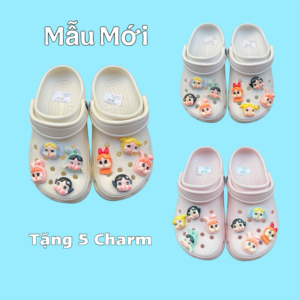 [ BABY CRY ] รองเท้าแตะส้นเตี้ยสุดน่ารักพร้อม Baby Cry Charm