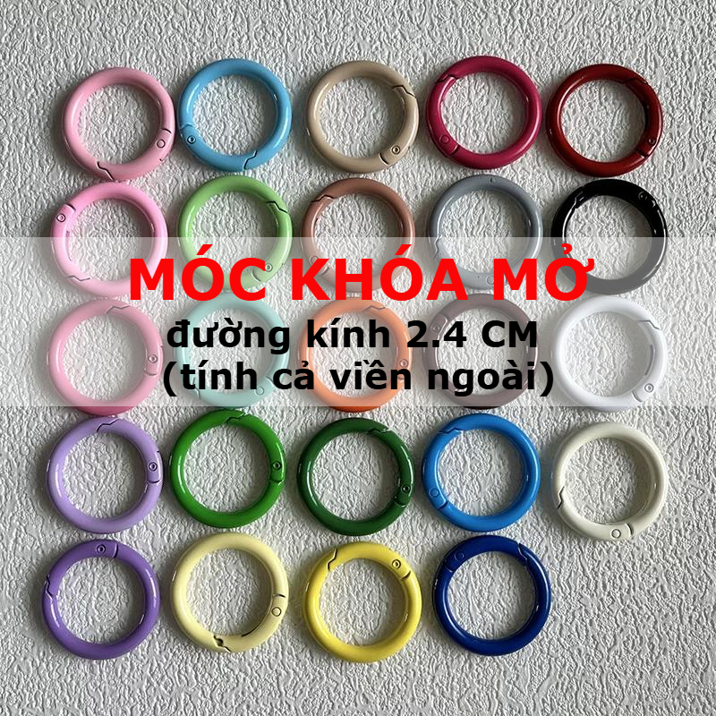PACK OF 5 ชิ้น พวงกุญแจทรงกลม 2.4ซม สําหรับสาย BB3 สายมาคราเม่ สายห้อยโทรศัพท์แฮนด์เมด