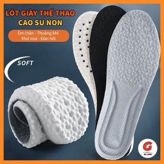 Lót giày thể thao cao su non khử mùi hôi, thoáng khí, êm chân