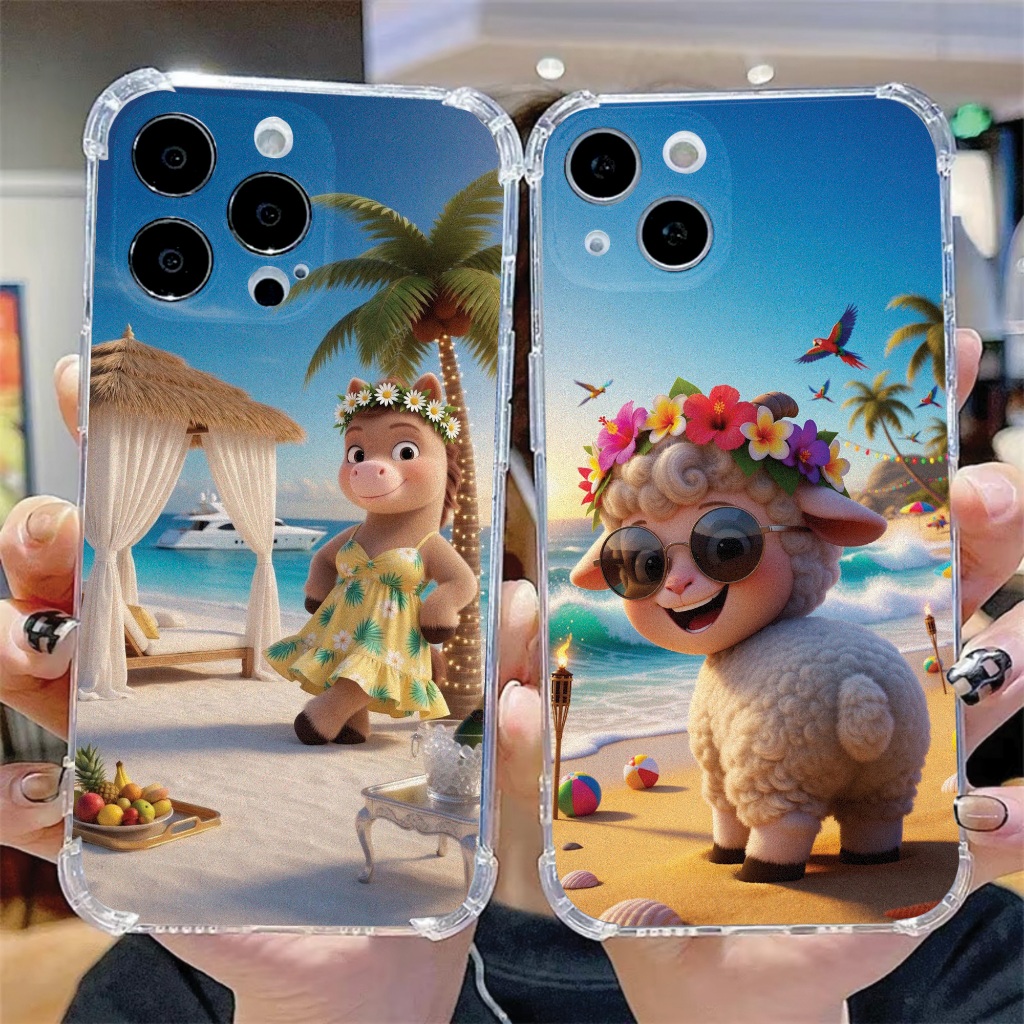 12 Zodiac Animals Matte พิมพ์กรณีกลิ่นม้า Beach Travel สําหรับ iPhone x - 17 Pro Max Plus