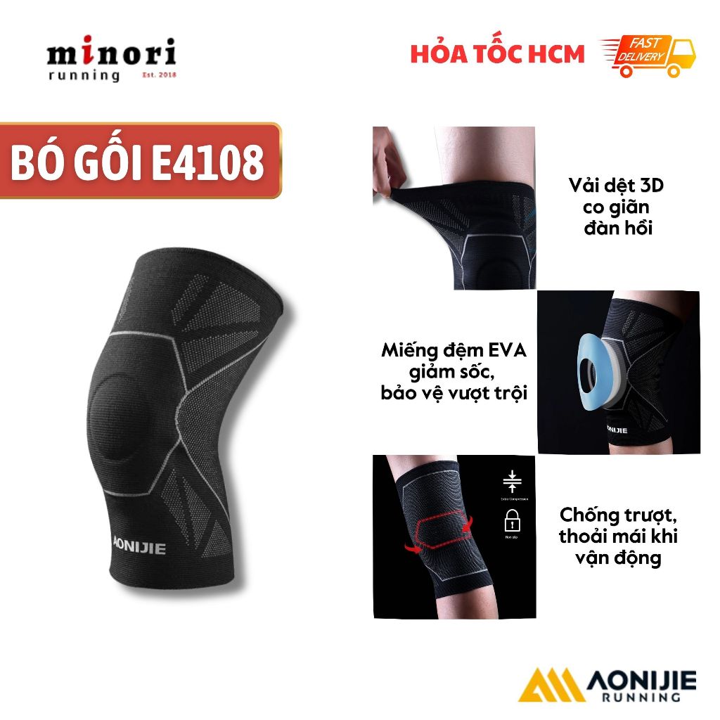 AONIJIE E4108 สนับเข่าสําหรับวิ่งสําหรับเล่นกีฬา