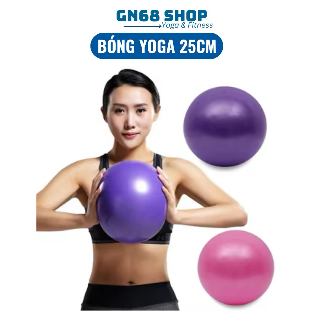GN68 SHOP ลูกบอลโยคะที่บ้านเพิ่มความยืดหยุ่นของร่างกายรองรับยิมพิลาทิสขนาด25ซม