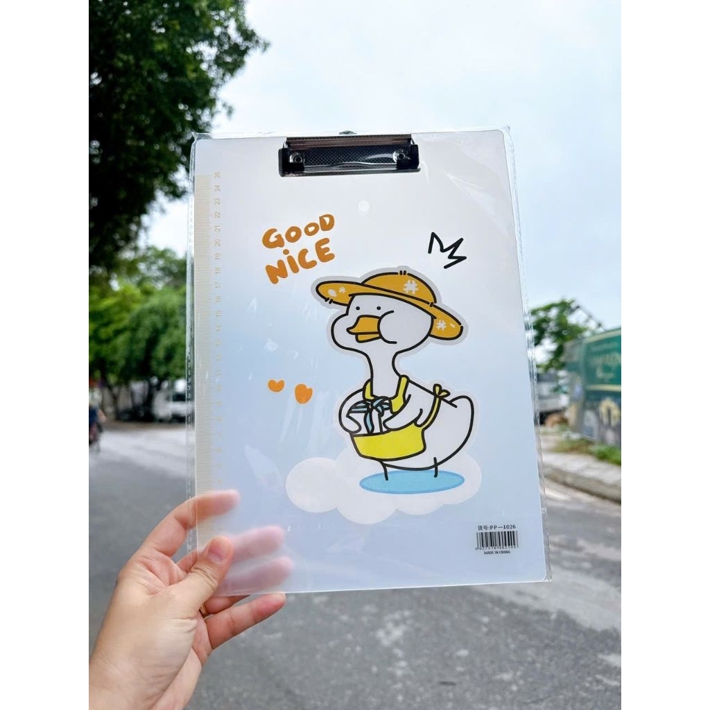 DOCUMENT CLIP COVER / SIGNATURE A4 CUTE File File File สําหรับ Transparent Outline Paper Stationery 