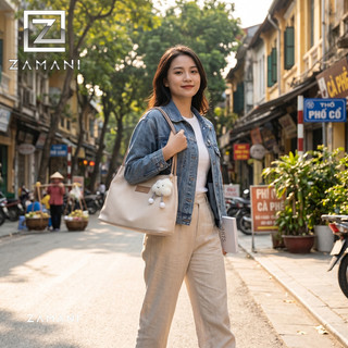 Túi Xách Tote Thiết Kế Trẻ Trung Dành Cho Nữ Phù Hợp Đi Làm Đi Học Đi Chơi ZAMANI B0064